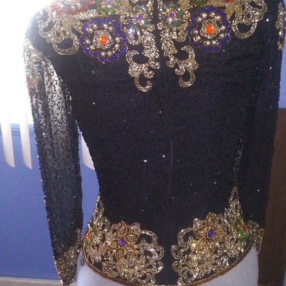 Vintage zip up blouse - Picture 2 of 3